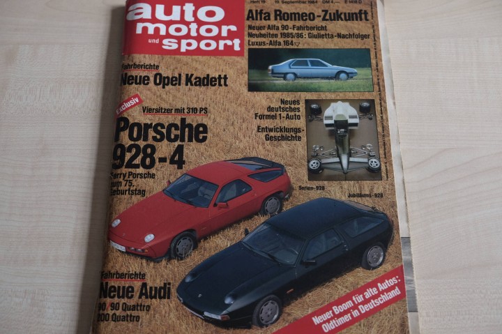 Deckblatt Auto Motor und Sport (19/1984)